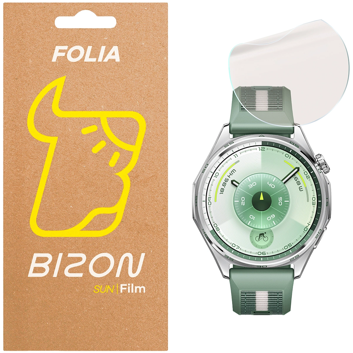 Folia matowa na ekran Bizon Watch Film Sun do Huawei Watch GT6 46 mm